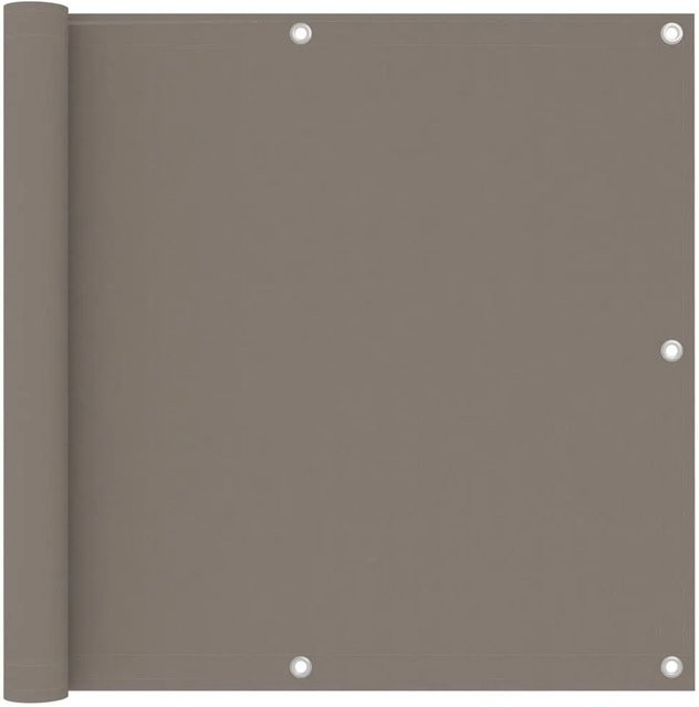 vidaXL Balkon-Sichtschutz aus PU-beschichtetem Oxford-Gewebe in Taupe, B: 400 cm, H: 90 cm - Bild 1
