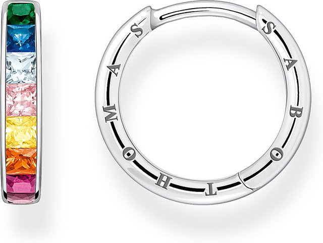 Thomas Sabo Ohrring, 925 Silber, Kristall, Zirkonia, Damen - Bild 1