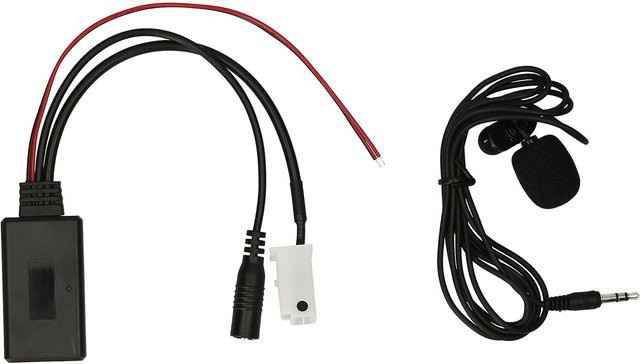 VehicleKit Bluetooth 5.0 Moduladapter MP3 Freisprecheinrichtung mit 12-poligem Stecker für Volkswagen RCD210 RCD300 RCD310 RNS300 RNS310 schwarz - Bild 1