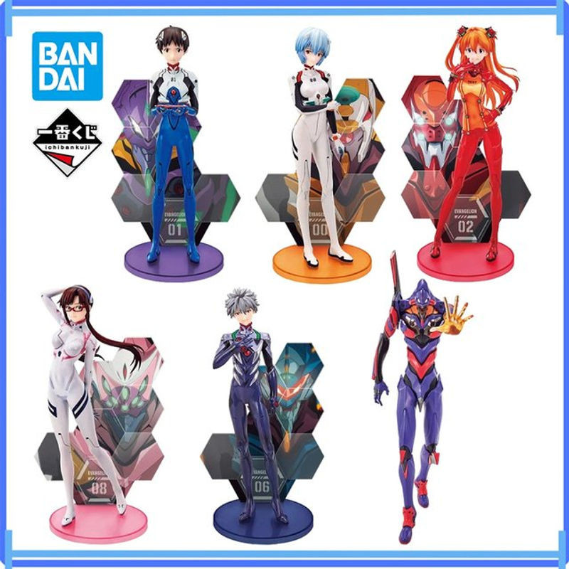 Bandai Ichiban Kuji Evangelion Anime Figuren Set aus Kunststoff, mehrfarbig - Bild 1