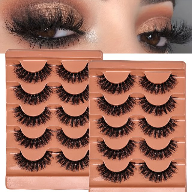 BLL.cf Künstliche Wimpern, 10 Paar, 3D, natürlich, Unisex - Bild 1