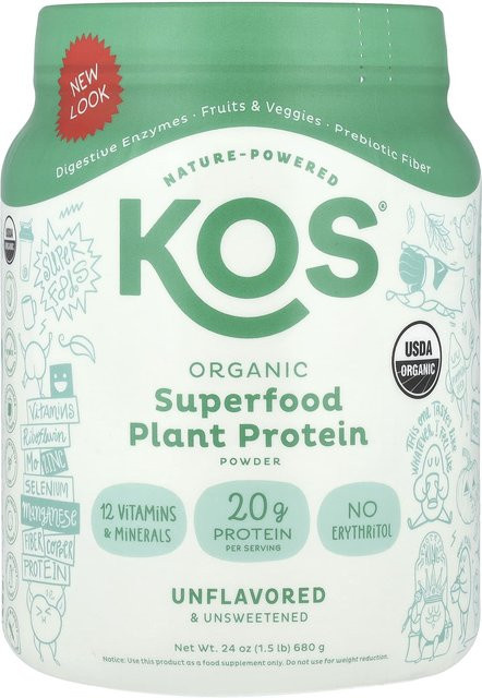 KOS Bio-Superfood-Pflanzenproteinpulver ungesüßt 680 g - Bild 1