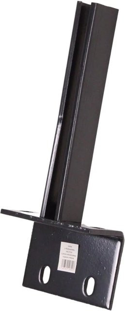 Galaflor L-Bodenplatte für Zaunpfosten 60x40mm in Anthrazit, Fußplatte für Pfosten B/T/H: 80 x 150 x 300 mm - Bild 1