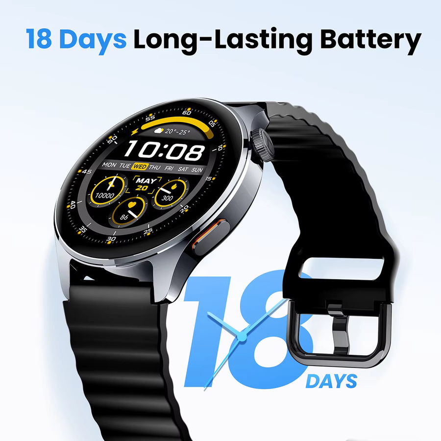 HAYLOU Smartwatch, GPS, Schwarz, Silikon, Unisex - Bild 6
