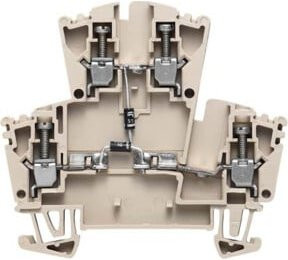Weidmüller Durchgangsklemme WDK 2.5 2D in Beige, 25 Stück - Bild 1