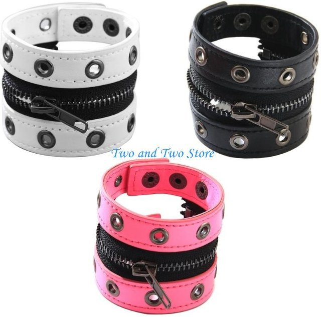 JAVRICK Armband Gothic, Nietkettenarmband, Kunstleder, Unisex - Bild 1