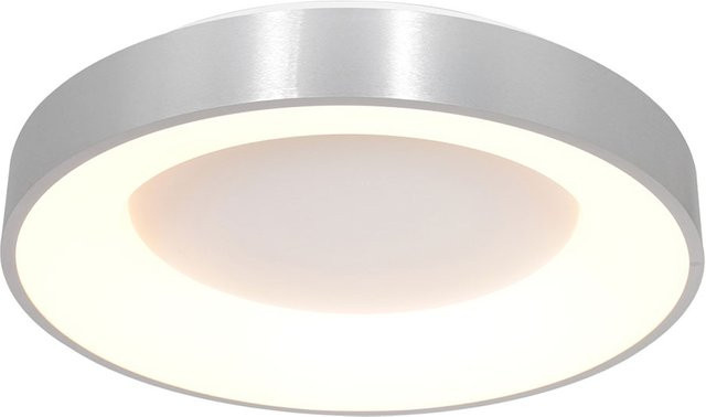Steinhauer Ringlede LED-Wand- und Deckenleuchte in Silber mit warmweißem Licht (2700K), Durchmesser: 48 cm - Bild 1