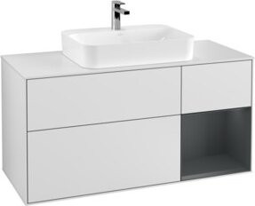 V&B Waschtischunterschrank Finion in Weiß lackiert, Breite: 120 cm, Tiefe: 50,1 cm, Höhe: 50,1 cm - Bild 1