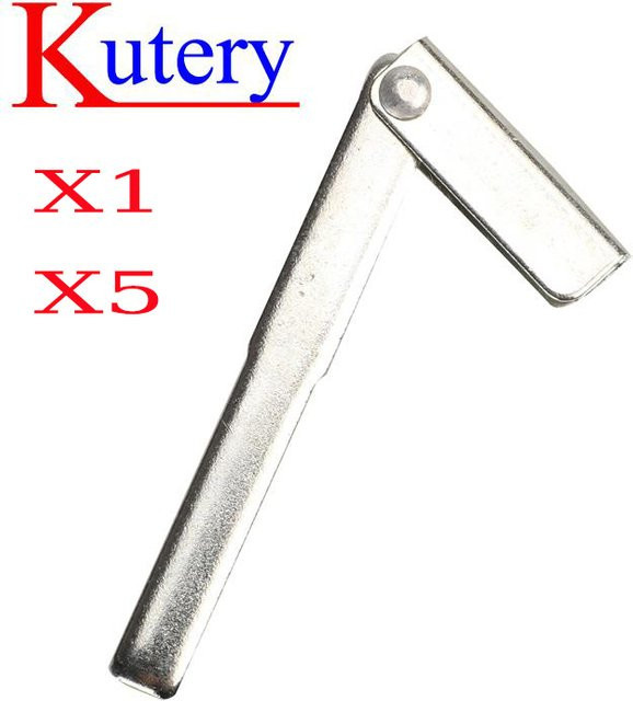 jingyuqin Ersatz-Notfall-Smart-Key-Klinge Rohlingeinsatz für Land Rover Evoque, Range Rover sowie Jaguar XE und XFL in Silber - Bild 1