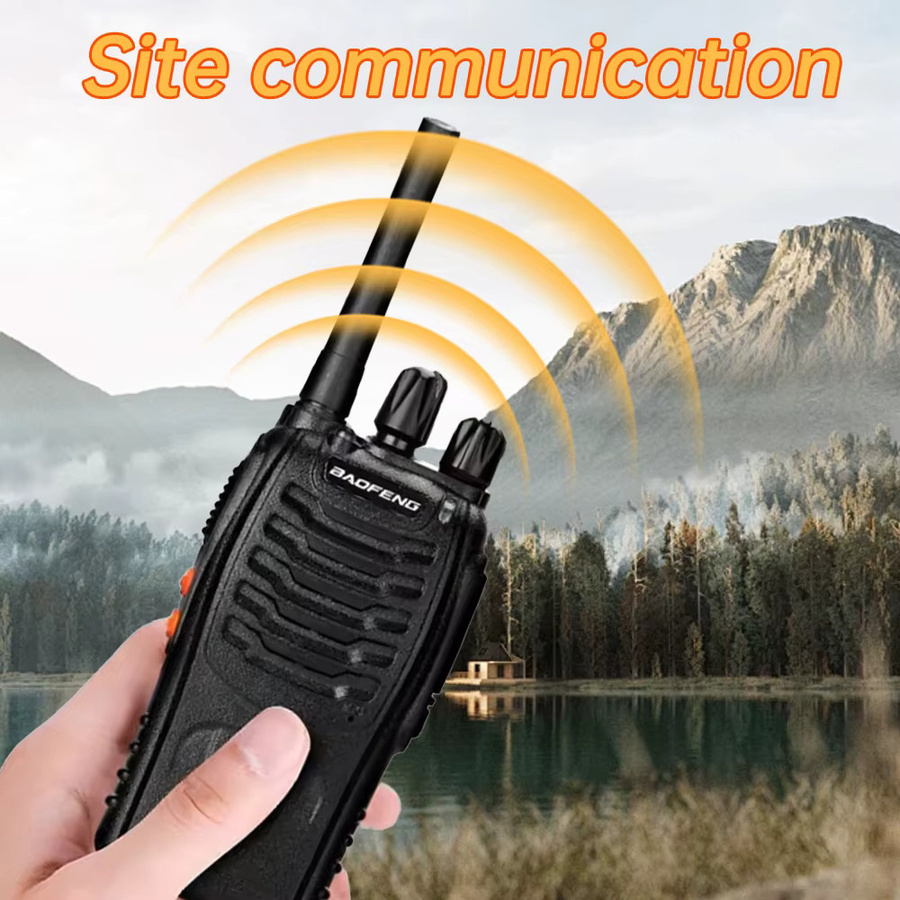 Baofeng BF-88E Tragbares Kabelloses Handfunkgerät mit Großer Reichweite 446MHz 16CH UHF Amateurfunk Zweiwege-Radio in Schwarz - Bild 4