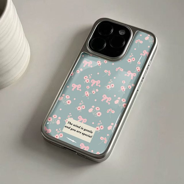 Stoßfeste DecoPhone Handyhülle mit Hydrogel-Rückplatte für iPhone 17, 16, 15, 14 Pro Max in Silber - Bild 1