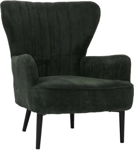 MCW Lounge-Sessel K37 als Cocktail- und Ohrensessel aus Cord in Dunkelgrün - Bild 2