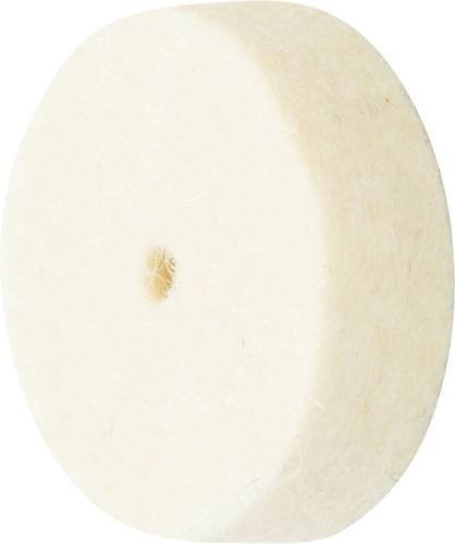 PFERD Filzscheibe FKSC mittelhart für universelle Polierarbeiten, Farbe: Weiß, 10 Stück, Durchmesser: 17 mm, Breite: 5 mm, Bohrung: 2 mm - Bild 1