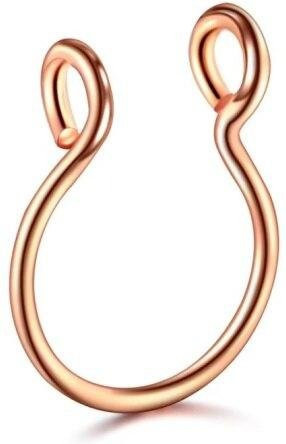 Nasenring Edelstahl, beige, Damen - Bild 1