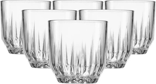 Ritzenhoff & Breker Palace Whiskybecher Tumbler aus Glas, transparent, 6er Set, 300 ml - Bild 1