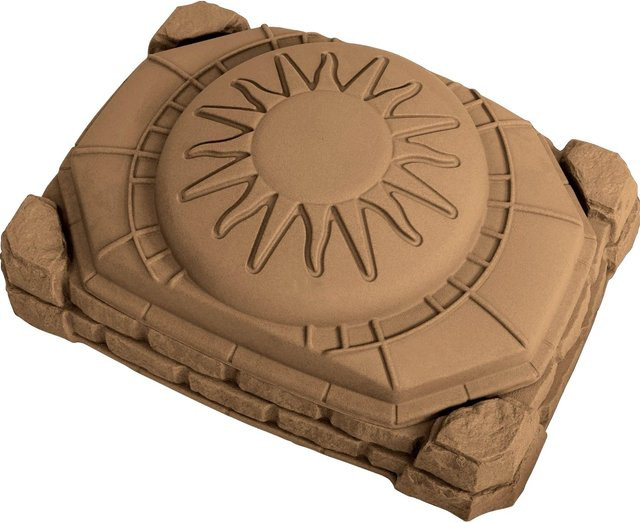 Step2 Naturally Playful Sandkasten mit Steinmotiv in Braun und Sand, B/T/H: 81,2 x 111,8 x 39,4 cm - Bild 1