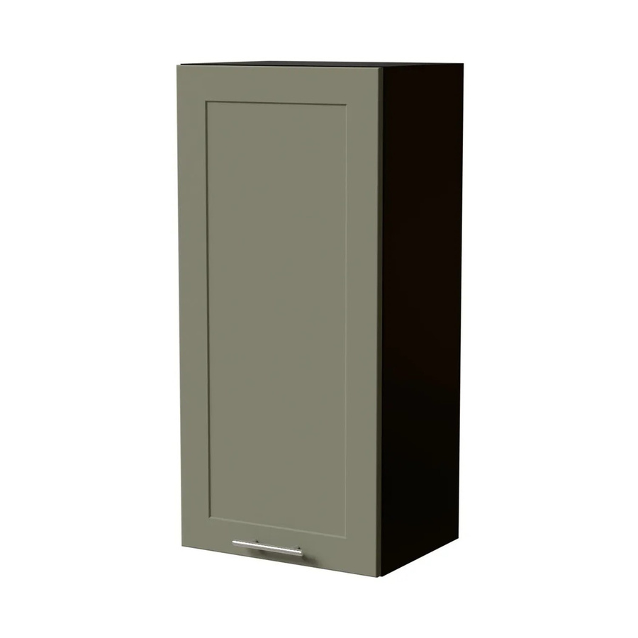 Feldmann-Wohnen Hängeschrank Oslo W4/45 in Schwarz und Reed Green Matt, B/T/H: 45 x 32,5 x 96 cm - Bild 2