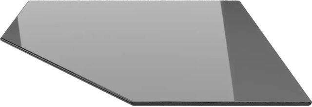 ECOfoxx Funkenschutzplatte Glasbodenplatte Fünfeck Schwarz B/T: 125 x 125 cm - Bild 1
