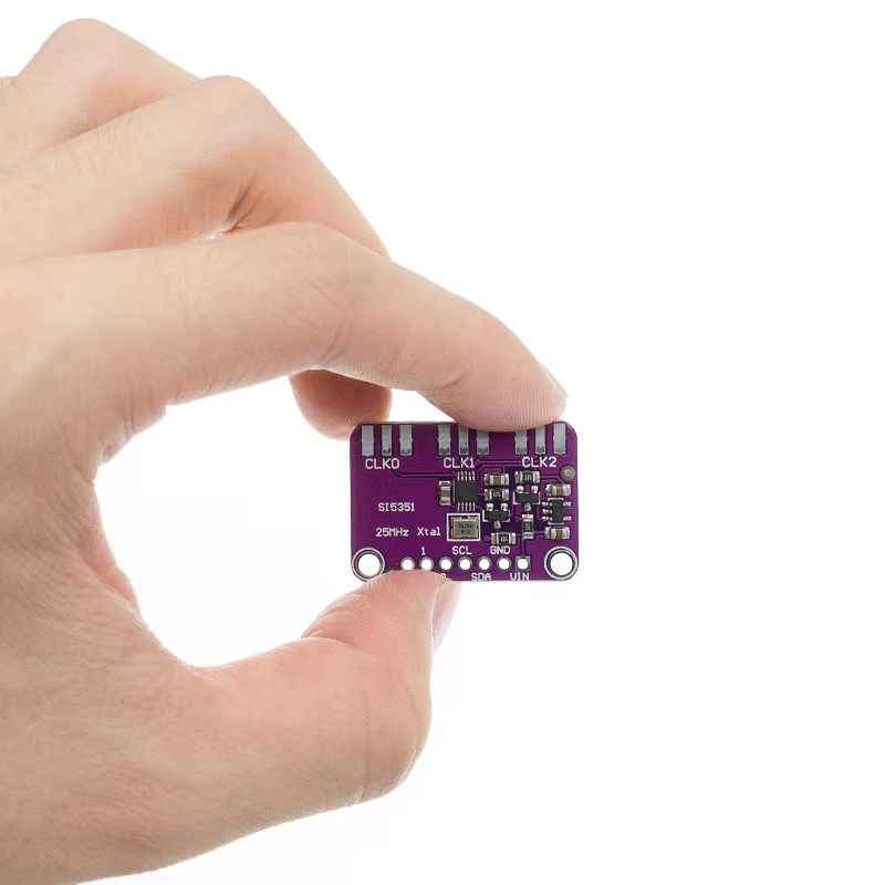 CJMCU-5351 Si5351A I2C Taktgenerator Breakout Board Modul Signalgenerator 8kHz-160MHz in Purple - Bild 3