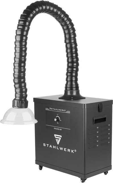 STAHLWERK Rauchabsaugung FE-210 ST mit 3-fach-Filter und 210 W Absauganlage in Schwarz - Bild 1
