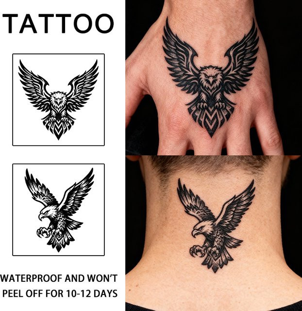 Eagle Temporäre Tattoo-Aufkleber, wasserfest - Bild 1