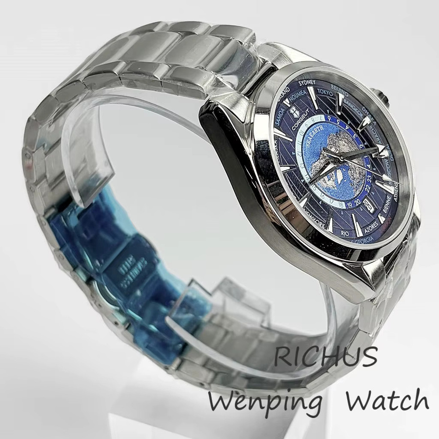 RICHUS Armbanduhr Automatik, Edelstahl, 41 mm, Schwarz, Herren - Bild 2