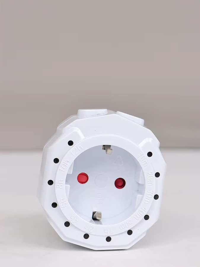 JUANJUAN Countdown-Timer Steckdose mit 12 Stunden Timer Funktion in Weiß - Bild 5