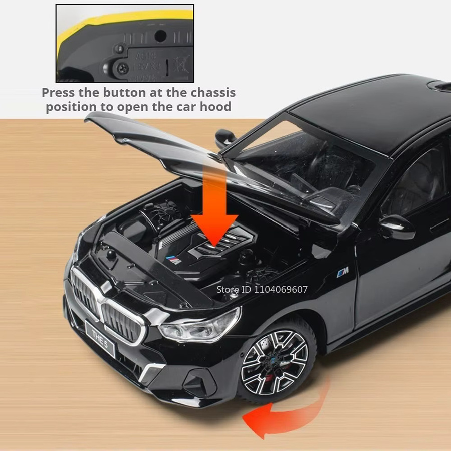 MAKEDA 1:24 530LI 760LI Modell Spielzeug, Metalldruckguss, mit Sound und Licht - Bild 3