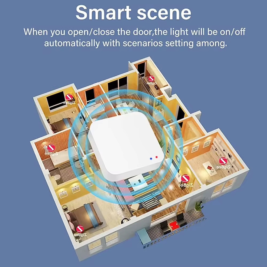 Tuya Zigbee 3.0 Gateway Hub Smart Home Wireless Bridge in Weiß, kompatibel mit Alexa und Google Home via Smart Life App - Bild 2
