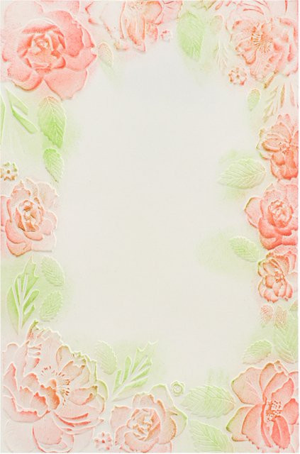 3D-Prägung Schablone Rose Leaf Border Doodle für DIY Scrapbooking und Kartenbasteln aus Kunststoff - Bild 1
