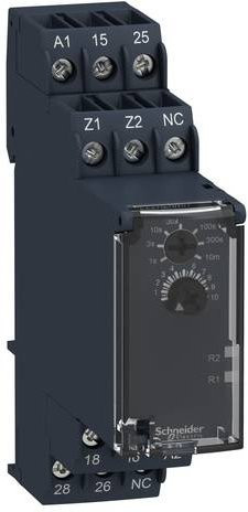 Schneider Electric RE22R2KMR Elektronischer Verzögerungszeitschalter für DIN-Schiene in Schwarz - Bild 1