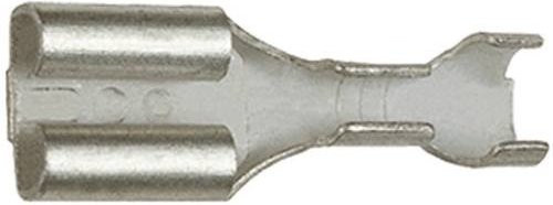 Klauke 1730 Flachsteckhülse Unisoliert in Silber aus Metall mit Steckbreite: 6,3 mm und Steckdicke: 0,8 mm - Bild 1