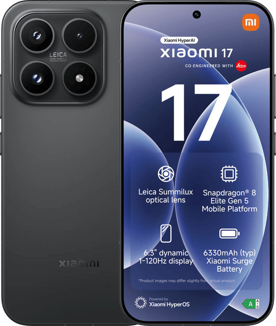 Xiaomi 17 5G Smartphone 256GB Schwarz Refurbished - Bild 1