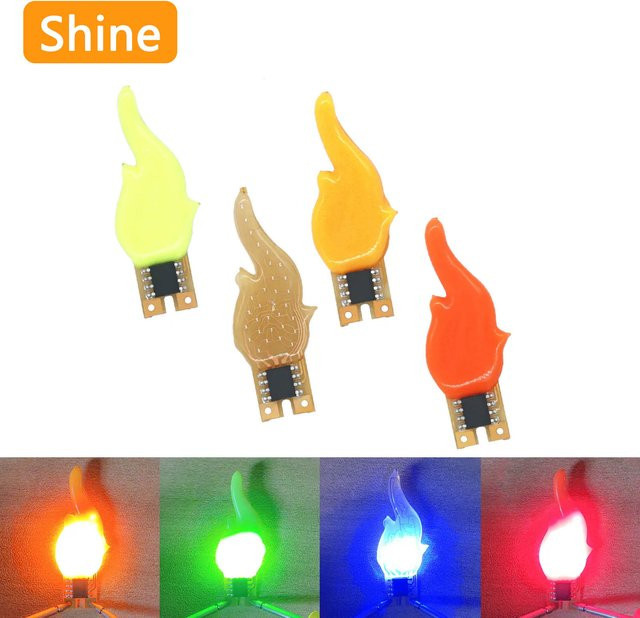 DT&ZM LED COB Filament Kerzen mit Blitzlicht-Funktion, 2200K Edison-Stil, DC3V, Farben: Rot, Grün, Blau, Rosa - Bild 1