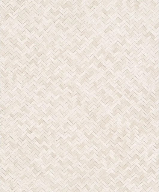 Marburg Vliestapete Botanica in Beige mit Fischgrätenmuster und Struktur FSC-zertifiziert - Bild 1
