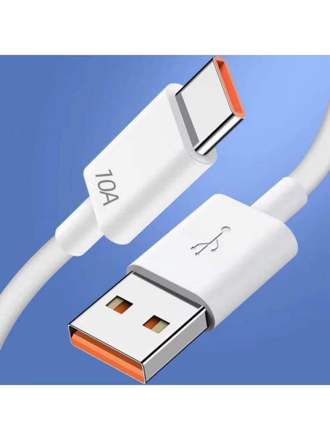 120 W USB zu Typ C Schnellladekabel mit USB PD und 10 A Datenübertragung in Weiß - Bild 6