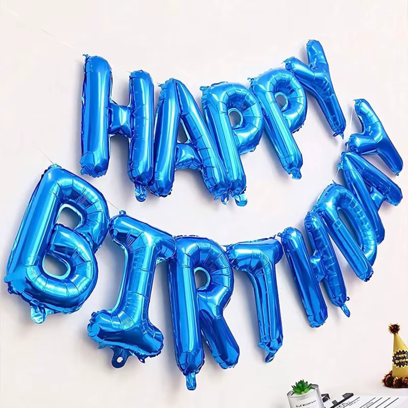 LQVYI Geburtstagsparty-Dekoration Set in Blau mit Luftballons für Kinder - Bild 4