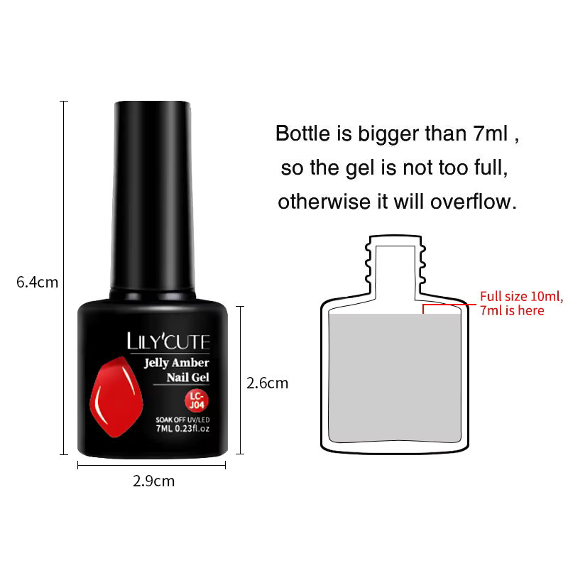 LILYCUTE Nagellack Amber, 7 ml, Matt - Bild 5