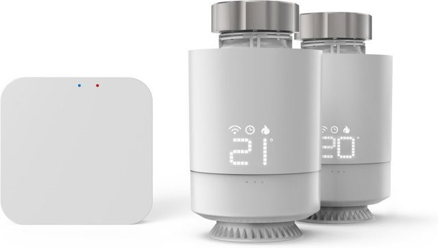 Hama Smarte WLAN-Heizungssteuerung Set in Weiß mit 2x Heizkörperthermostat und Zentrale zur App-Steuerung - Bild 1