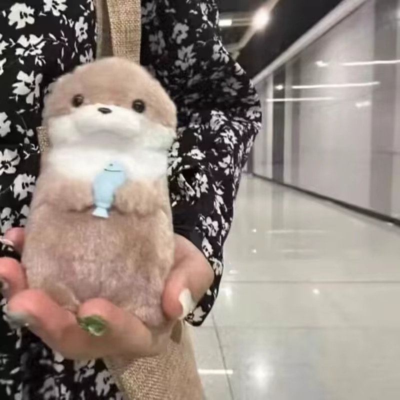 Amuse Fisch- und Otter-Plüschpuppenanhänger, 2-teiliges Set - Bild 5