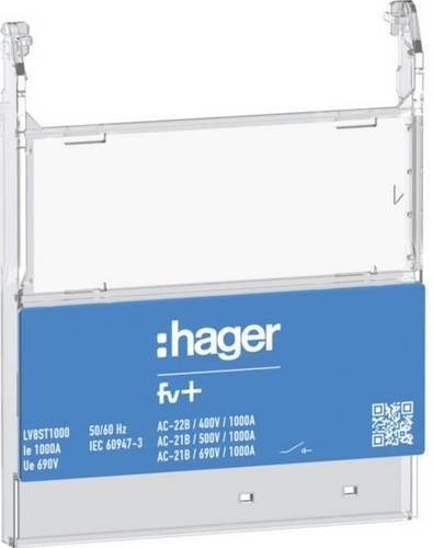 Hager Hinweisschild Blau 1 Stück - Bild 1
