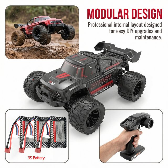 Teeggi KF18 RC-Auto, Monstertruck, 1:1, 4WD, bürstenloser Motor - Bild 1