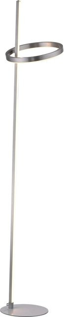 Just Light Stehleuchte Ritus aus Stahl in Silber mit dimmbarer LED und Warmweiß-Licht für Wohnzimmer und Arbeitsbereich - Bild 1