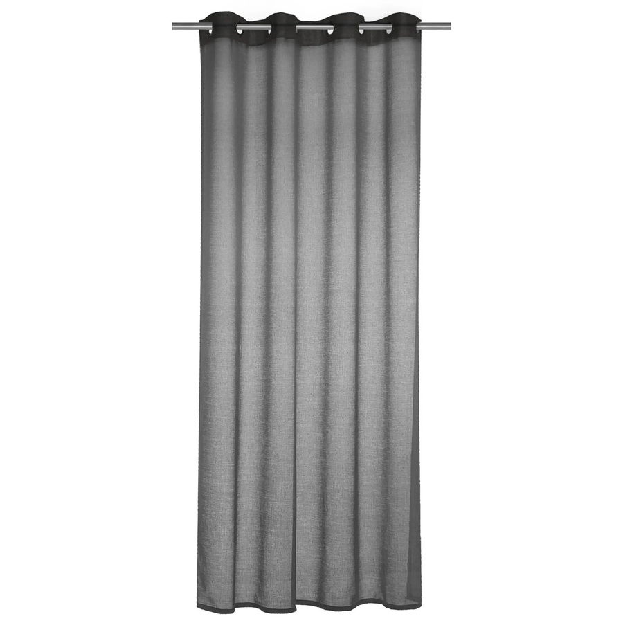 Sehlbach Ösenschal Struktur Grau, blickdicht, Polyester, Höhe: 245 cm, Breite: 140 cm - Bild 2