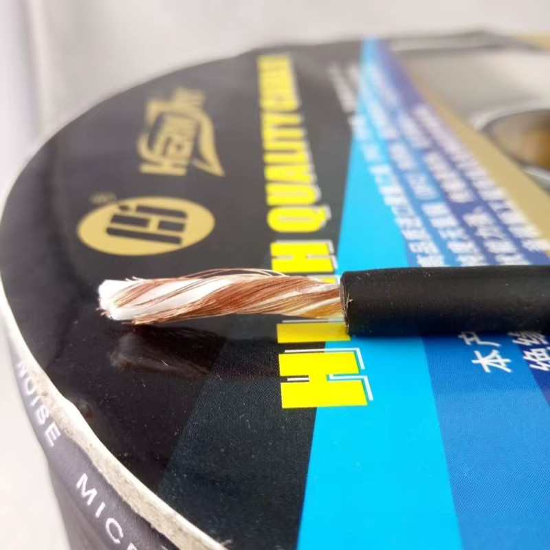 HUALIWEN Dual-Core-Mikrofonkabel aus reinem Kupfer mit 128 Wrap-Technik in Schwarz und Blau - Bild 4