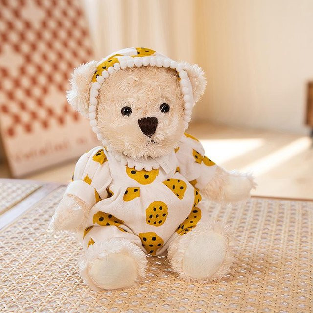 Bai Fen Bai Bärenpuppe Plüschtier, Blumenkleid, 26cm, Bunt / Mehrfarbig - Bild 1