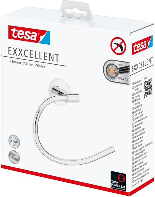 Tesa Handtuchring Excellent Chrom Silber Wandmontage - Bild 1