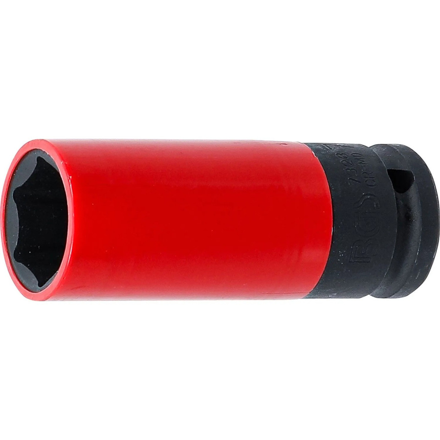 BGS Kraft-Schoneinsatz für Tesla mit 12,5 mm Innenvierkant 1/2 Zoll und SW 7/8 Zoll in Rot - Bild 2