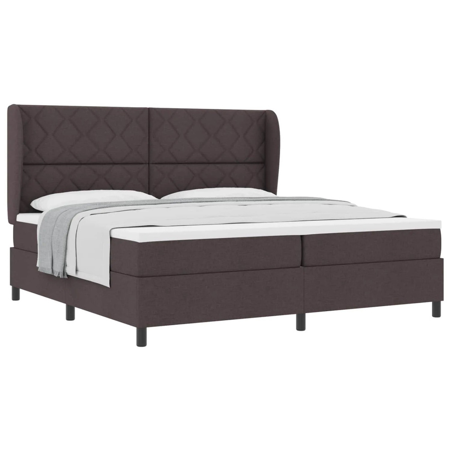 vidaXL Boxspringbett mit Matratze in Braun, B/T: 200 x 200 cm - Bild 2