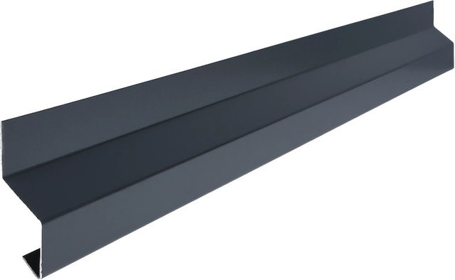 Smart Cover Solution Wandanschlussleiste aus Stahl in Anthrazit, B/H/T: 100 x 6,2 x 2 cm - Bild 1